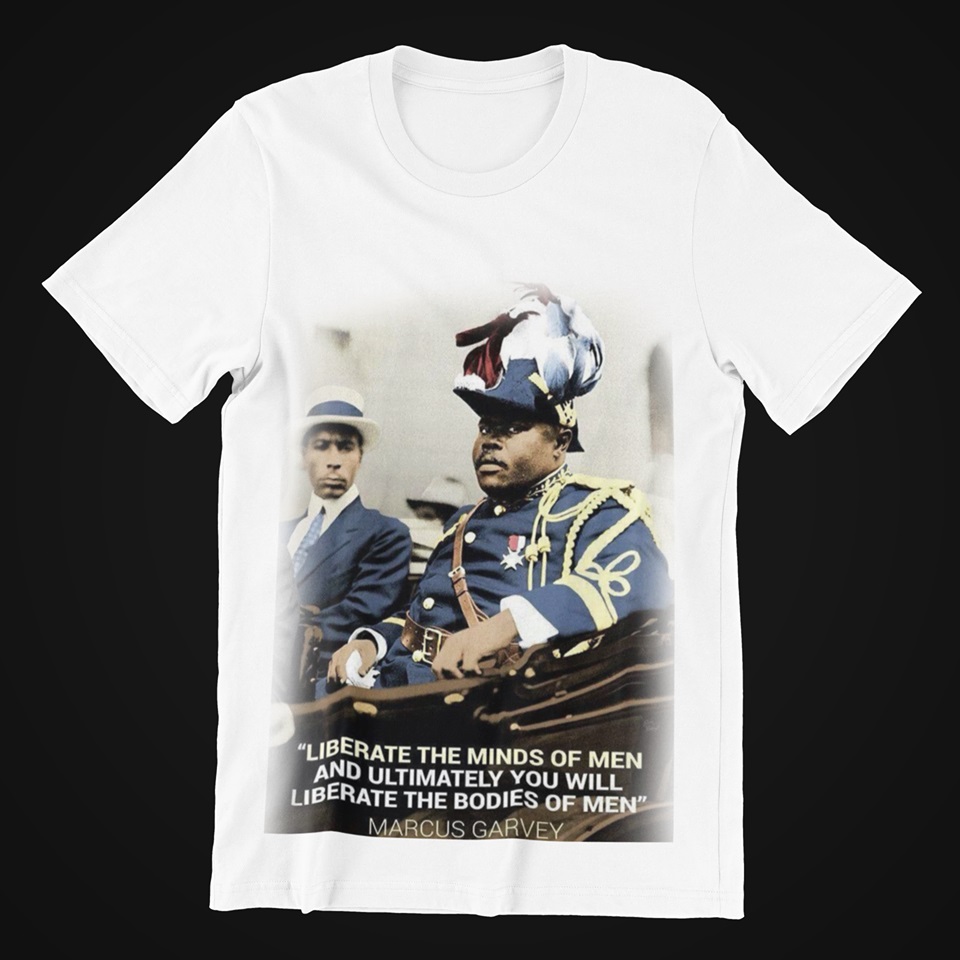 Rastafari Marcus Garvey Man's Immortality  T-Shirt Size XL White Vintage NOS
